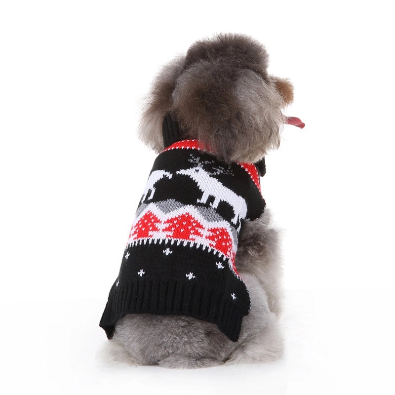 Cozy Polyester Christmas Reindeer Pet Outfit | Holiday Pet Apparel