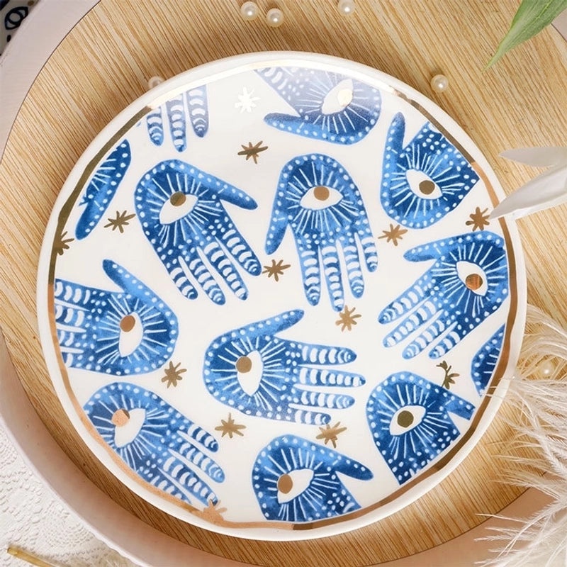 Chinoiserie Porcelain Eye Design Tableware Single Piece|Home & Kitchen Tableware