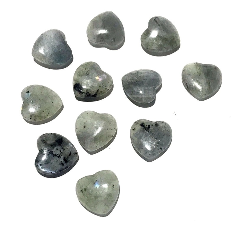 Pink Heart-Shaped Crystal Gemstone 2cm Handmade Decorative Ornament|Home Decor