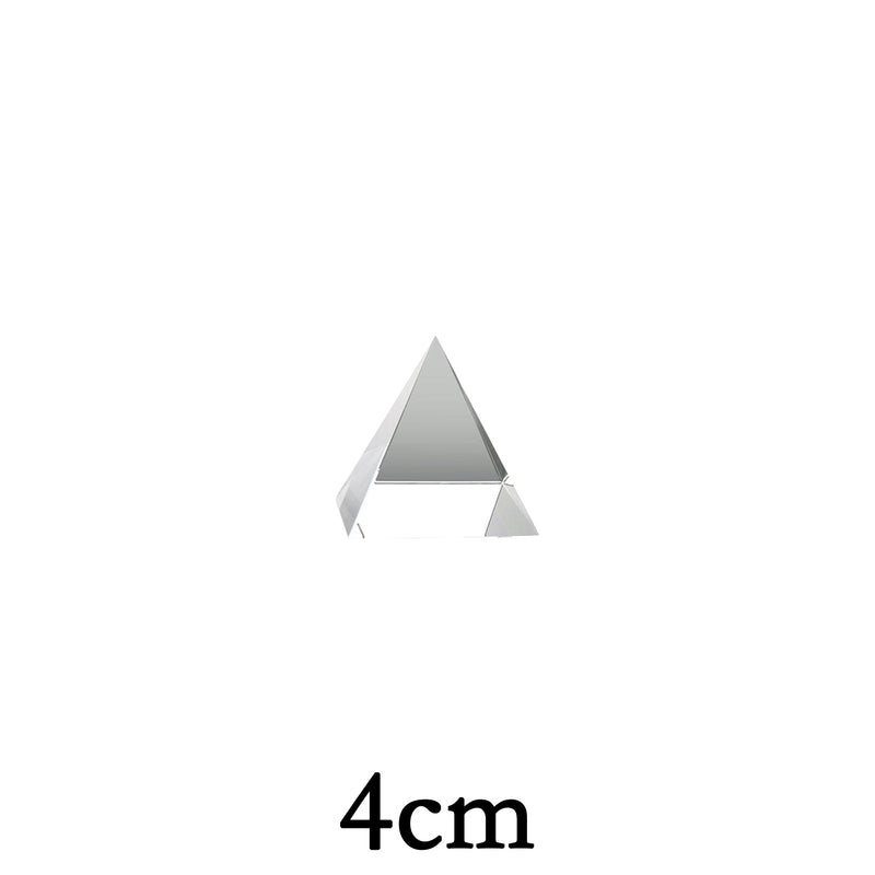 Minimalist Triangle Pyramid White Crystal Ornament for Christmas and Valentine’s Day|Home Decor & Holiday Decorations