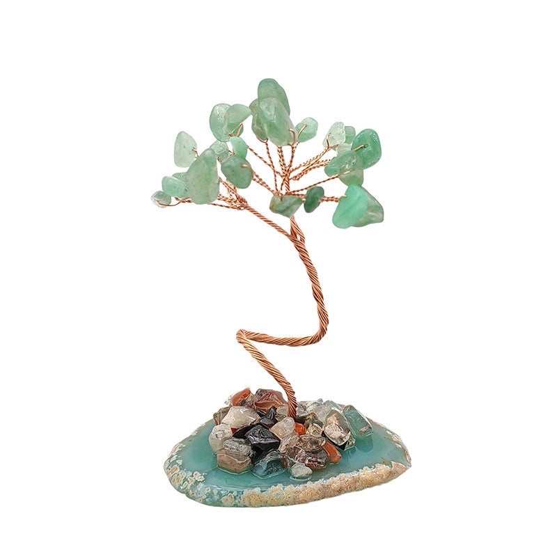 Elegant Minimalist Chinoiserie Tree Crystal Ornament | Home Decor & Accessories
