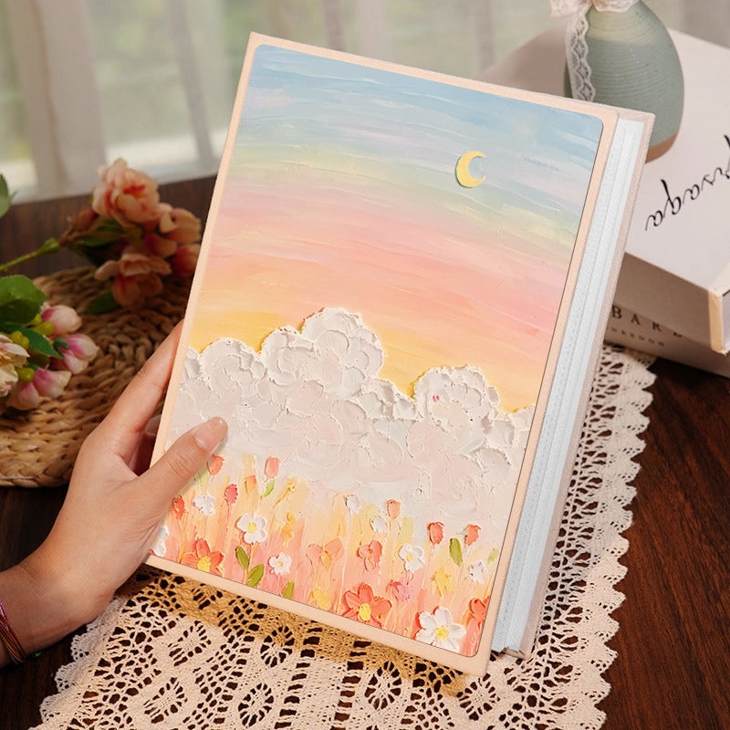 Colorful Oil Painting Suede Photo Album for Daily Fairy Princess Style|Home & Living - Photo Albums & Accessories