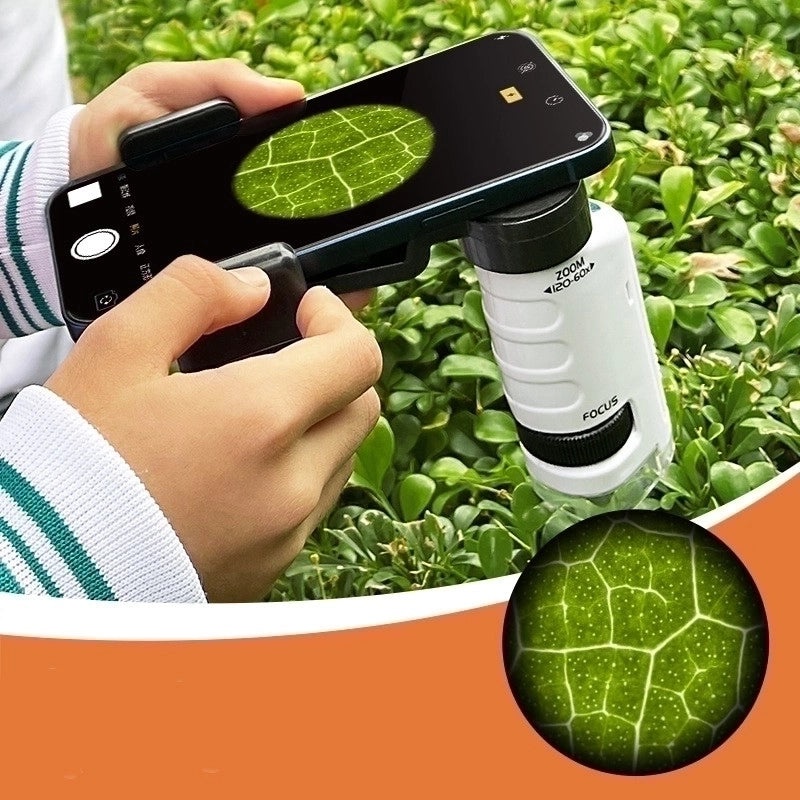 Portable Kids Microscope Science Experiment Kit for Students | Educational Toys & Learning Tools