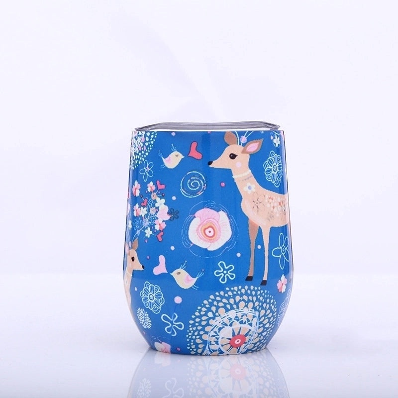 Cute Floral Cartoon Stainless Steel Water Bottle 500ml | Drinkware & Bottles