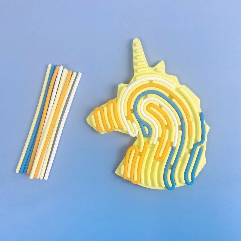 Sensory Silicone Activity Board for Kids | Educational Toy | BPA-Free Food Grade Twist Decompression Tool|儿童感官玩具|益智玩具|减压神器