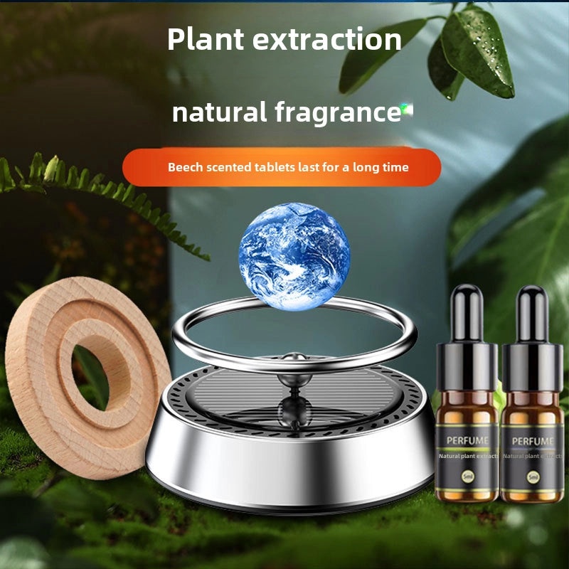 Solar Powered Car Air Freshener Hanging Ornament Long-Lasting Fragrance Odor Eliminator|Car Accessories