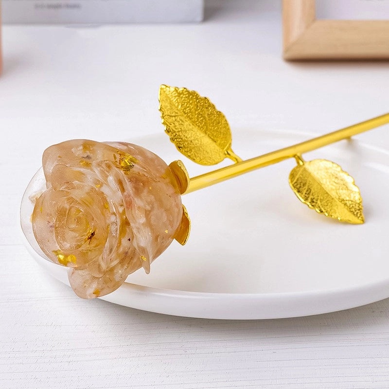 Delicate Alloy Flower Crystal Charm | Jewelry Accessories