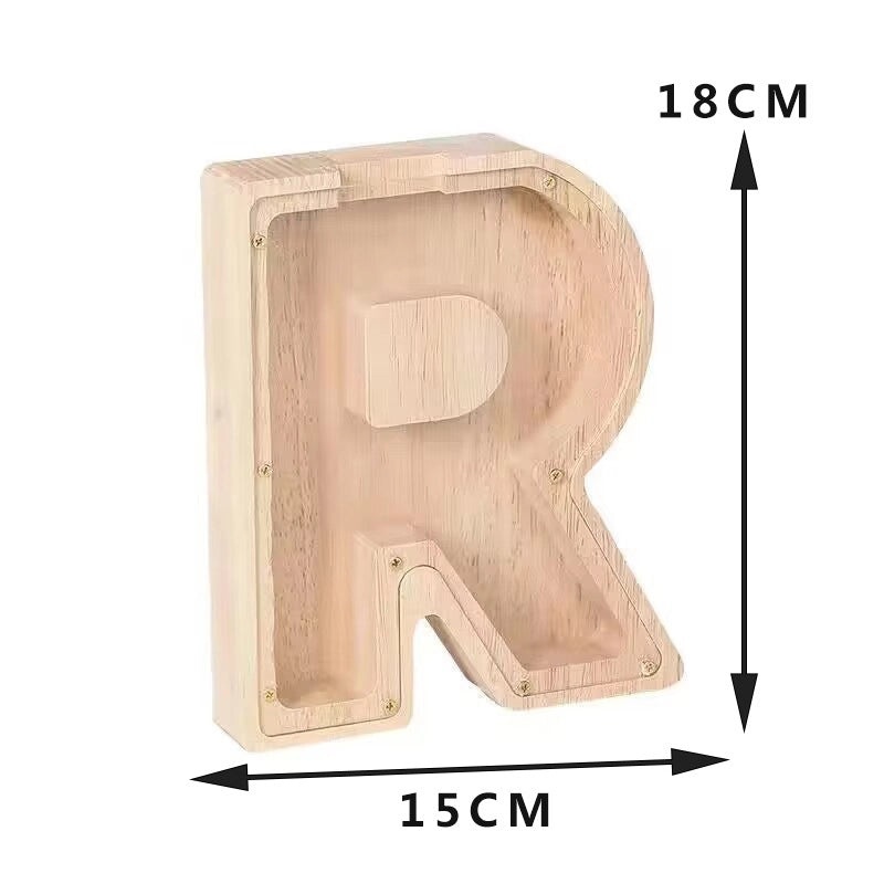 Piggy Bank Wooden Letter Toy for Kids | Educational Wooden Toys