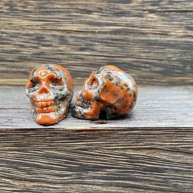 Halloween Punk Skull Natural Stone Decor|Jewelry & Accessories