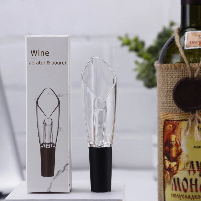 Stainless Steel Wine Pourer with Silicone Petal Quick Decanter Spout for Household Use|Wine Accessories