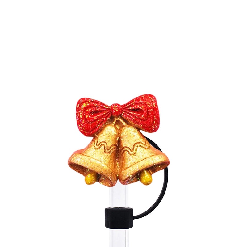 Multicolor Christmas Straw Caps Set 10 PCS | Drink Accessories & Barware