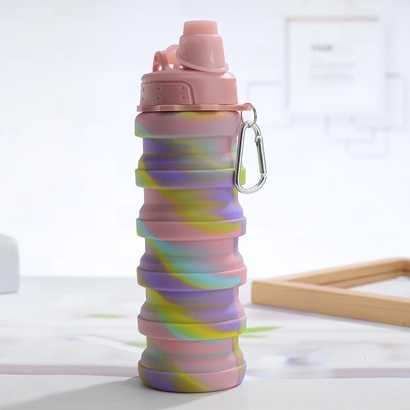 Colorful Tie Dye Silicone Water Bottles for Everyday Use|Casual Drinkware and Accessories