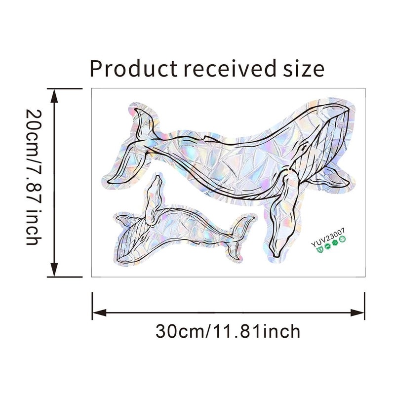 Modern Minimalist Fish PVC Window Decals for Casual Elegant Home Decor|Home Decor & Wall Art