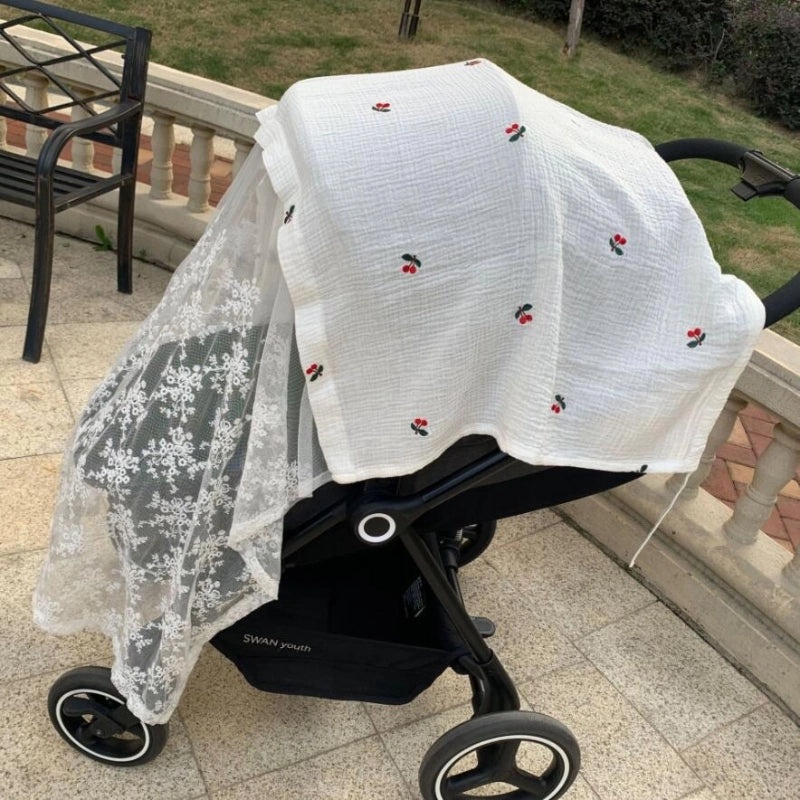 Baby Stroller Mosquito Net Breathable Windproof Sunscreen Cover|Baby Stroller Accessories