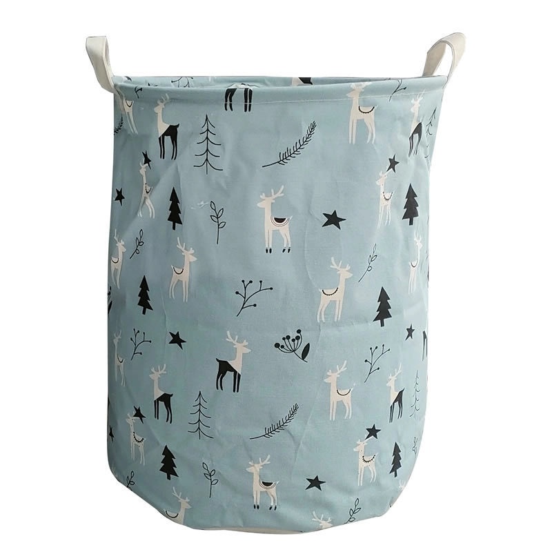 Large Waterproof Laundry Basket with Colorful Print|Home Storage & Organization