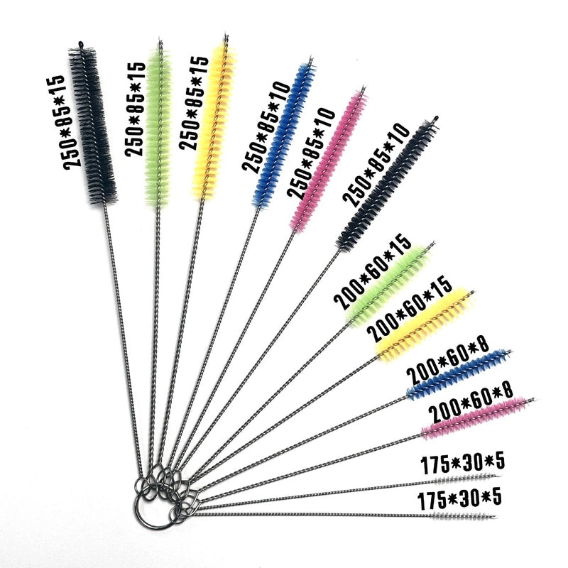 304 Stainless Steel Test Tube Brush Set 10/12/13 Pc | Laboratory Cleaning Brushes