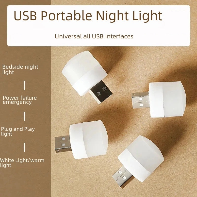Creative Wireless USB Night Light for Bedroom Eye Protection Small Table Lamp Plug-in Decorative Atmosphere Light|Home Decor Lighting