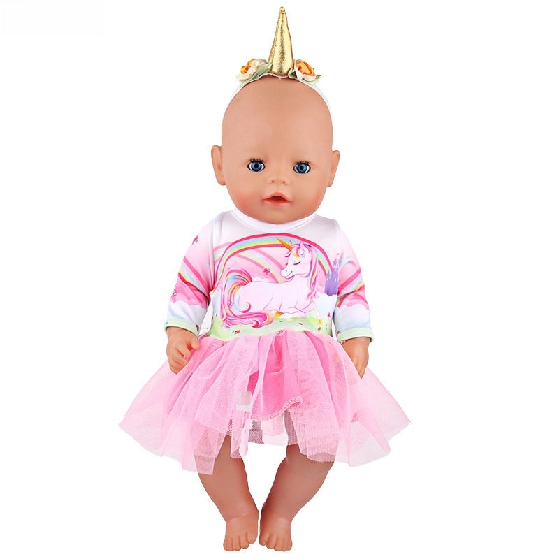 18 Inch American Girl Doll Rainbow Vessel Skirt Outfit for 43cm Sparkhead Doll|Doll Clothes & Accessories