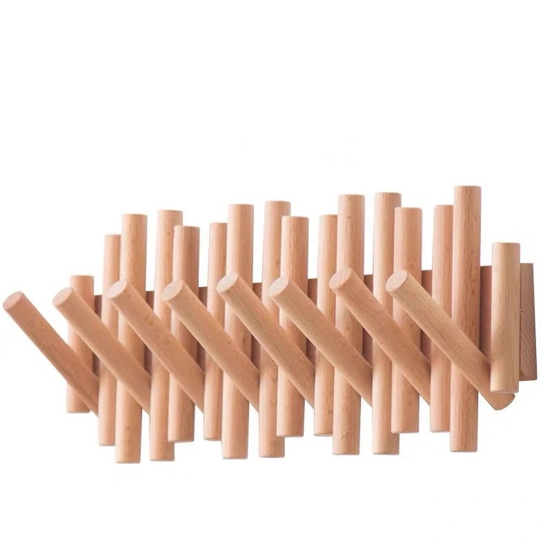 Nordic Style Adhesive Wall-Mounted Coat Rack Foldable Clothes Hook for Entryway Storage|Home Storage & Organization