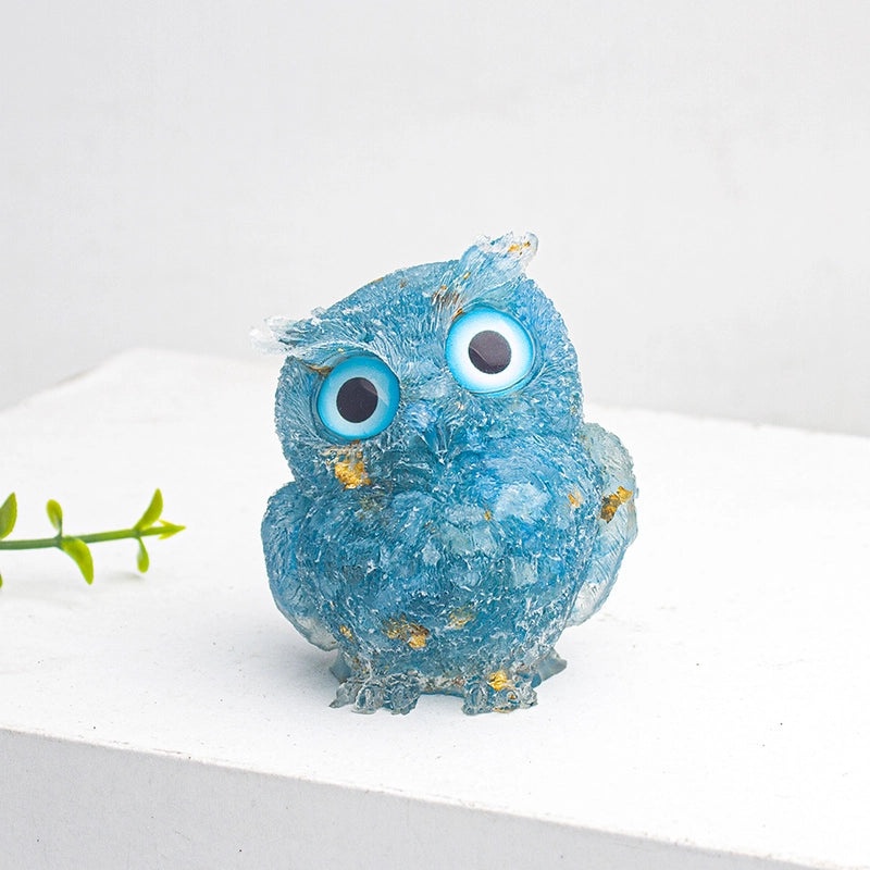 Minimalist Owl Gemstone Agate Decor Crystal Figurines for Home|Home Decor Ornaments
