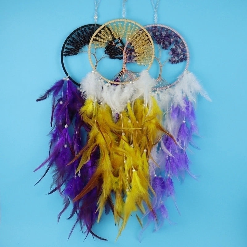 Dreamcatcher Tree Feather Metal Pendant Charm|Jewelry & Accessories