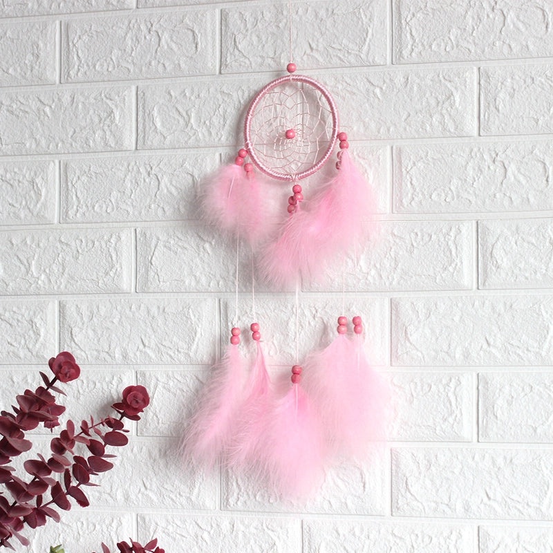 Minimalist Feather Dreamcatcher Wall Art, Boho Grid Style | Home Decor
