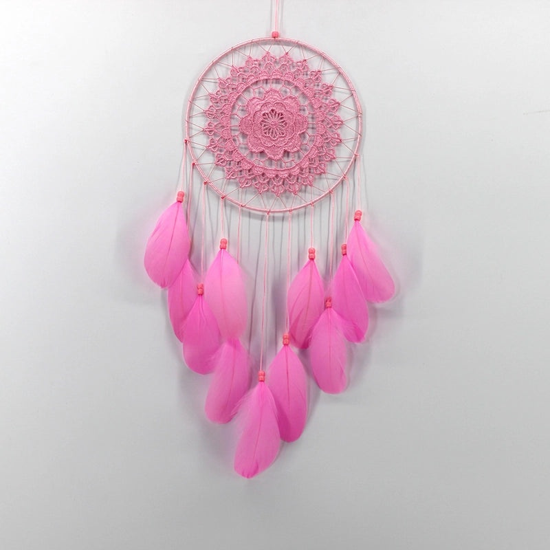 Goose Feather Floating Lace Dream Catcher Handmade Creative Home Hanging Decoration|Home Decor