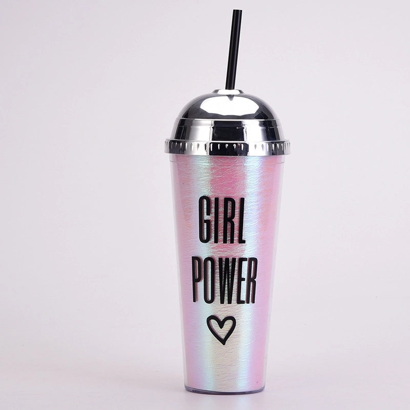 24oz Leopard Print Color Changing Semicircle Lid Large Capacity Portable Plastic Tumbler | Drinkware & Tumblers