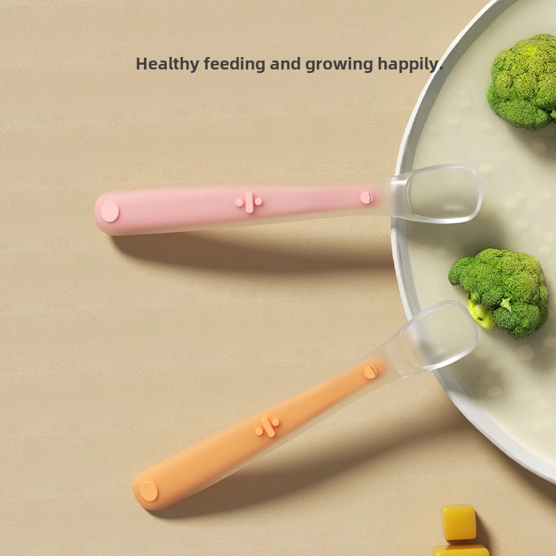 Silicone Baby Feeding Spoon Soft Infant Supplement Food Spoon Water Spoon Toddler Tableware Training Utensil|Baby Feeding Accessories