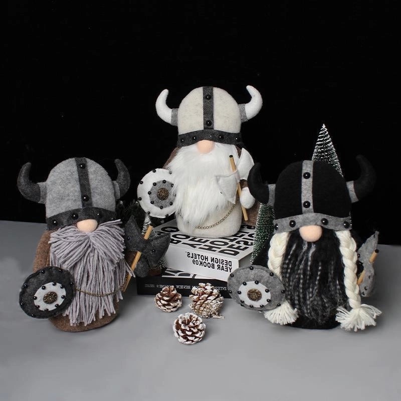 Viking Warrior Gnome Figurine for Cartoon Home Decor|Home Decor & Figurines