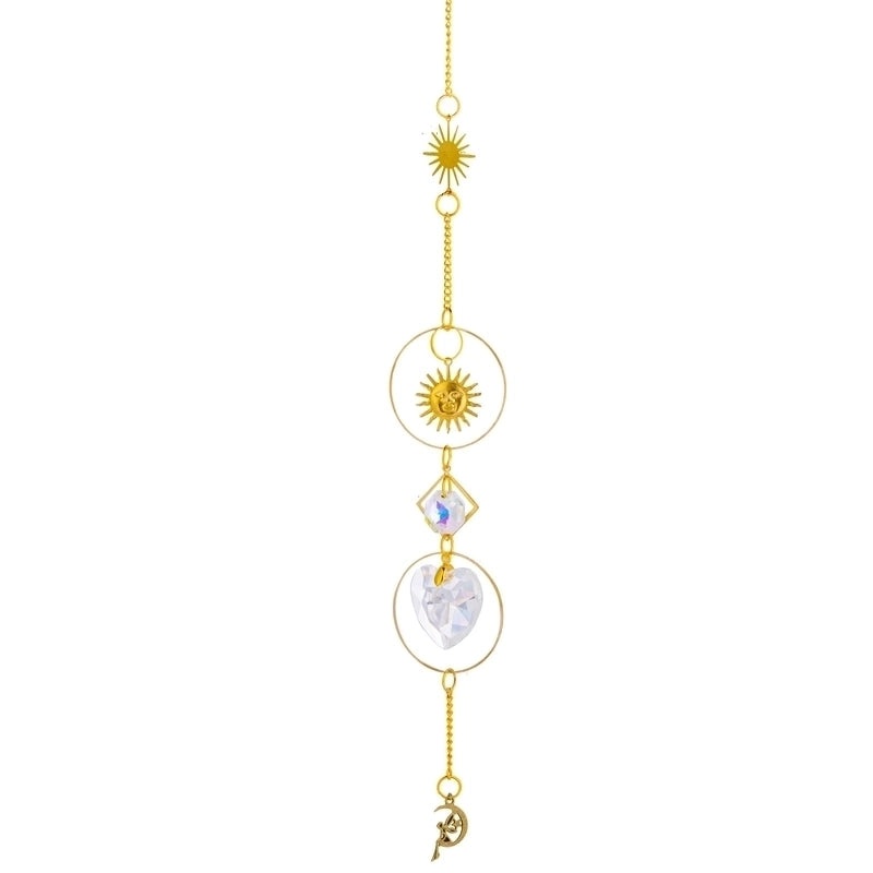 Celestial Sun, Star & Moon Crystal Necklace Pendant | Jewelry & Accessories