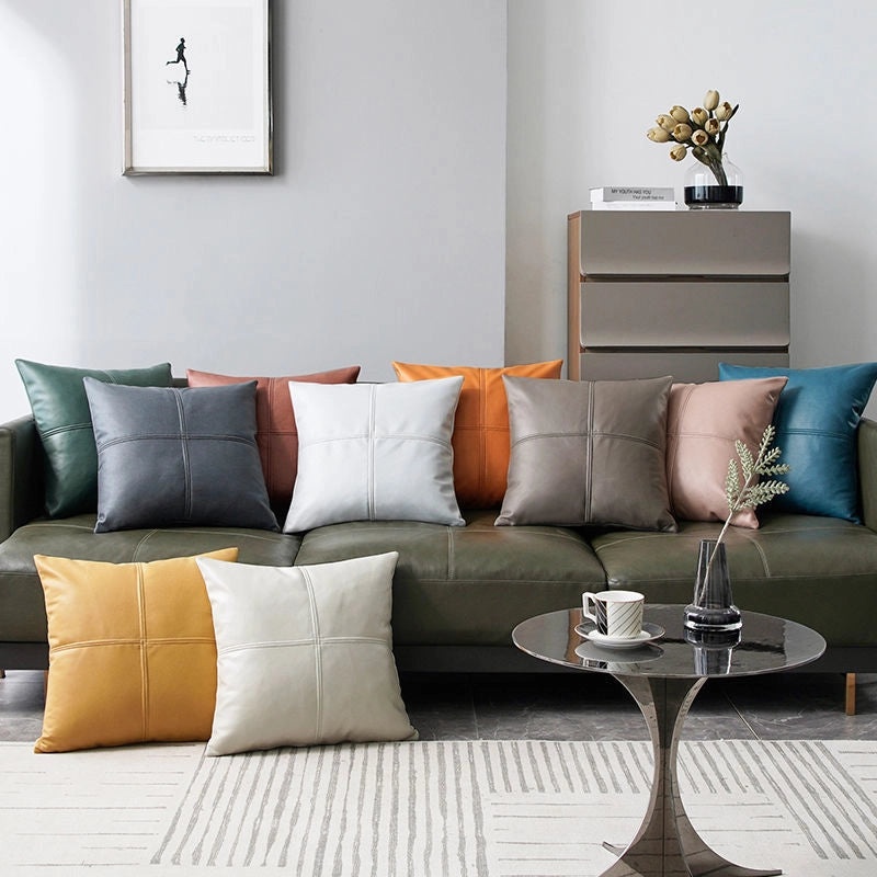 Nordic Cross Stitch Soft Fabric Pillowcase for Sofa Backrest Waist Support|Home Decor Pillows