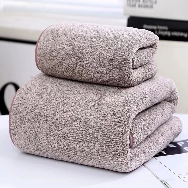 Star Coral Fleece Bath Towel Set Thick High-density Face Towel Mother and Child Gift Towel with Logo|Home Textiles Bath Towels