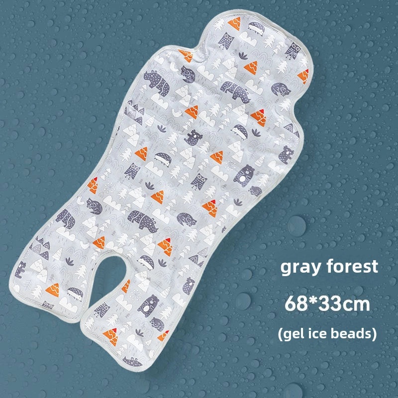 Universal Baby Stroller Car Seat Gel Cooling Mat Ramie Ice Pad Safety Cushion for Dining Chair Baby Mat|Baby Travel Accessories