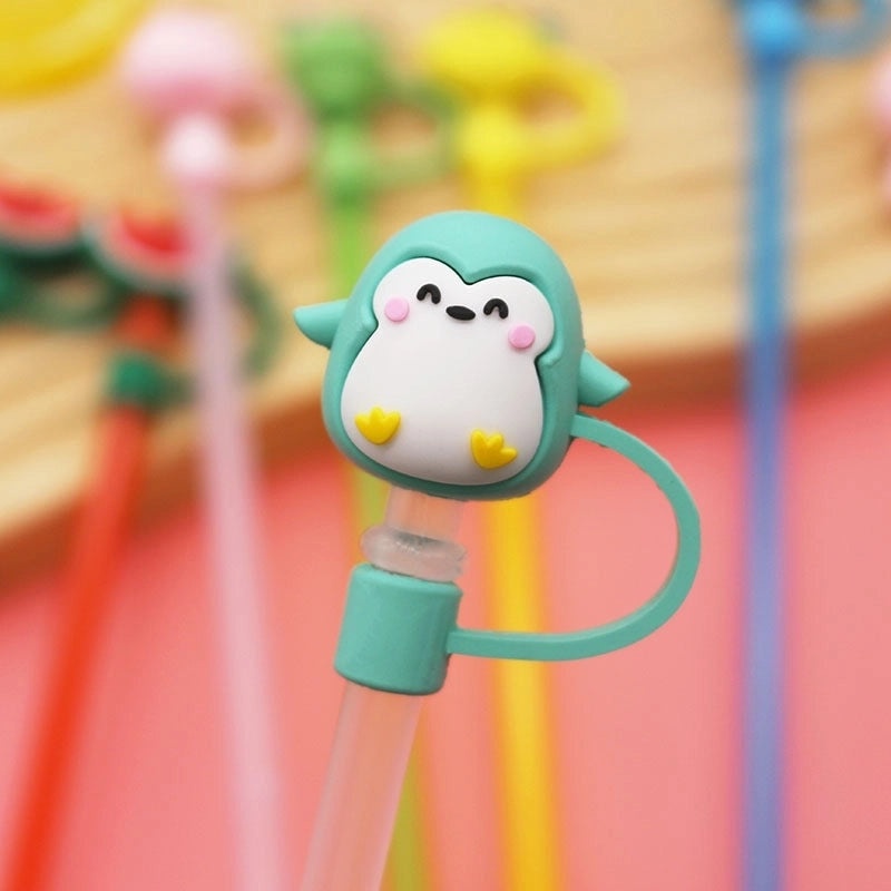 Adorable Animal & Fruit Silicone Straw Single Pack|Drinkware & Bar Accessories