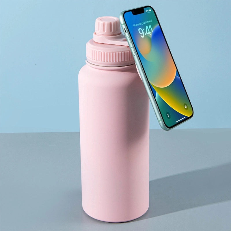 Solid Color 201 & 304 Stainless Steel Water Bottle for Casual Vacation Use 1 Piece | Travel Accessories