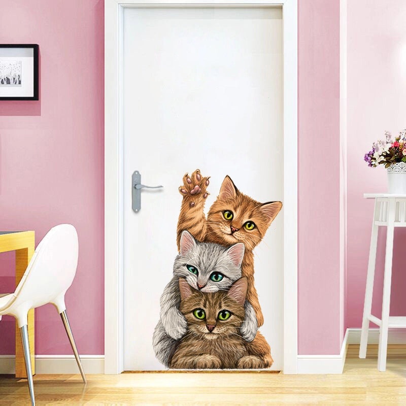Adorable Cat PVC Wall Decals for Home Decor|Wall Stickers & Murals