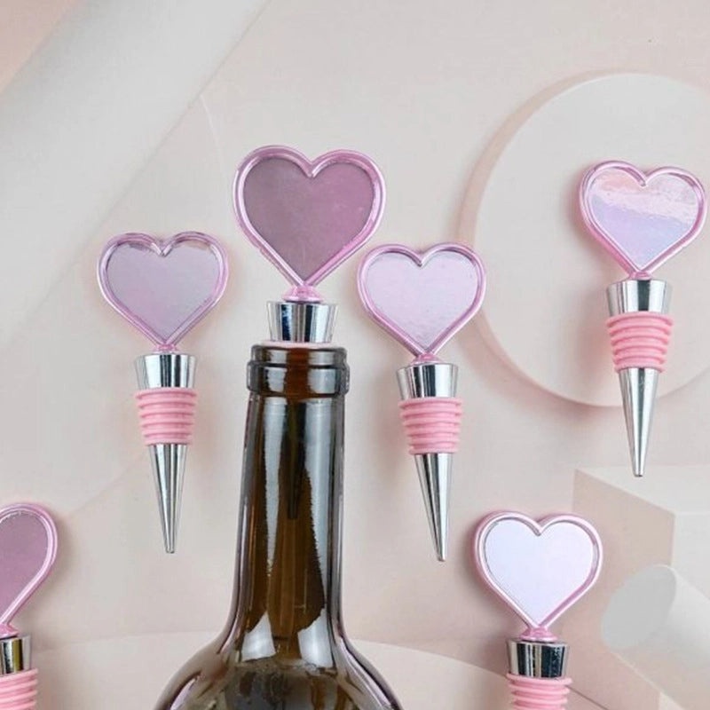 Heart Shaped Casual Wine Stopper, Aluminium & Zinc Alloy, 1 Piece | Kitchen & Dining Accessories