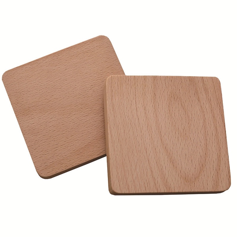 Engraved Wooden Tea Coaster Set Japanese Style Heat Insulation Mat Durable Cup Holder | Home & Kitchen > Drinkware Accessories