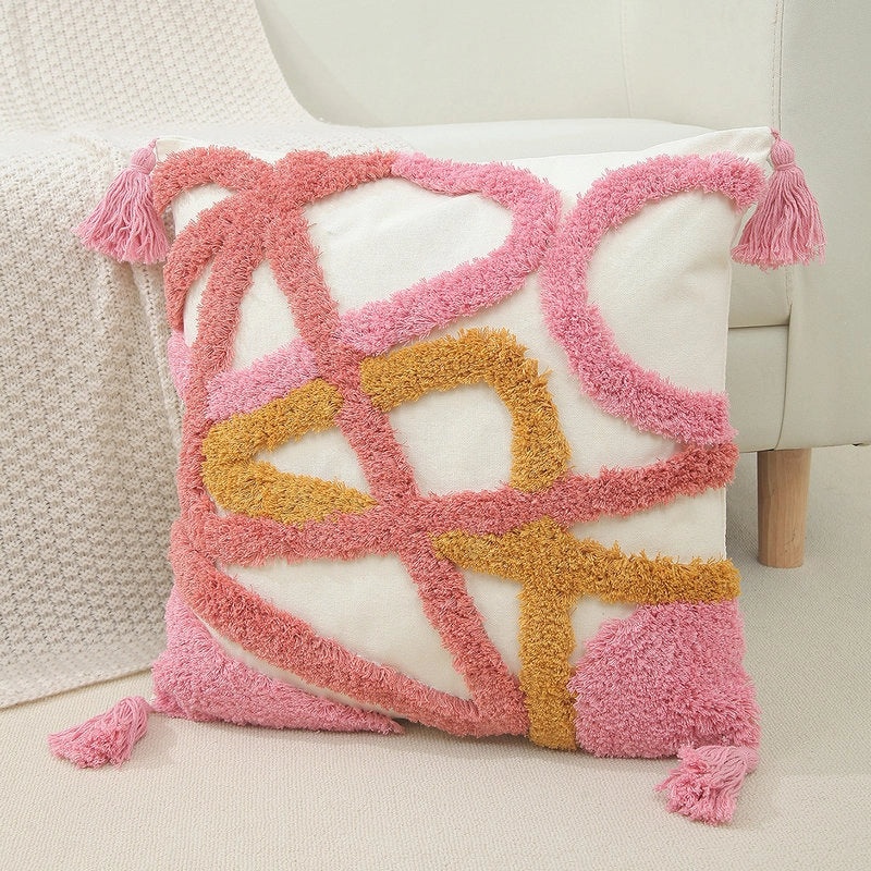 Striped Minimalist Canvas Pillow Covers for Couch and Sofa | Home Decor Accessories