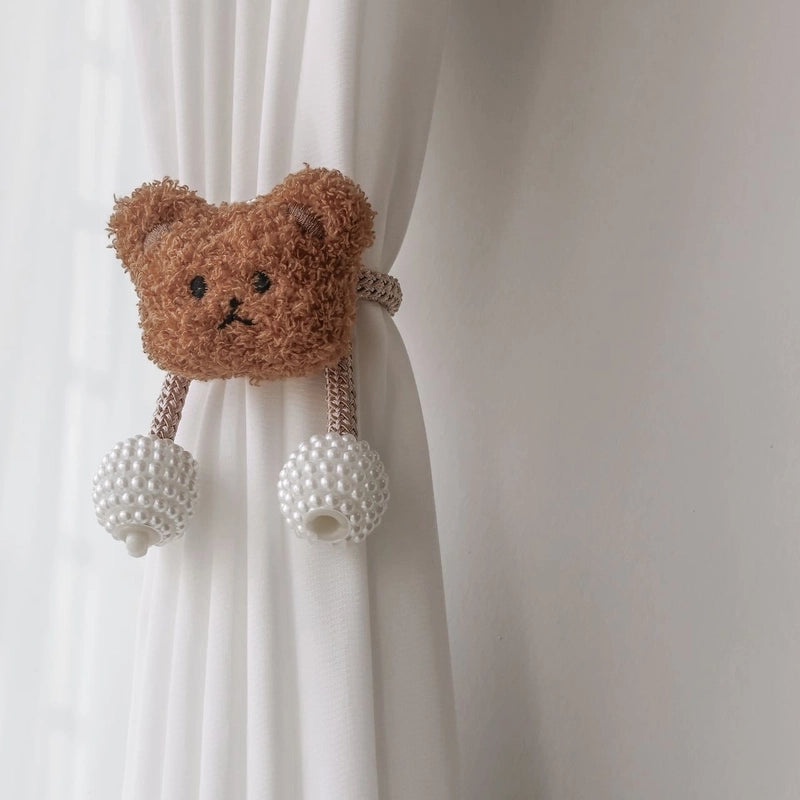 Bear and Flower Polyester Curtain Tieback for Vacation Home | Home Decor Accessories