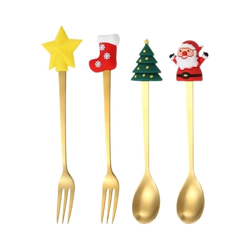 Festive Cartoon Stainless Steel Tableware Set for Kids|Kids Tableware & Dining Essentials