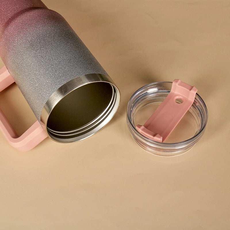 Solid Color 304/201 Stainless Steel Thermos Cup - Durable Casual Insulated Drinkware|Drinkware & Thermoses