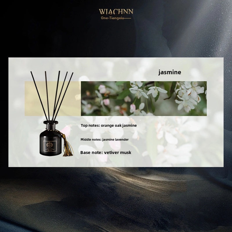 Qixiu Gardenia Scented Essential Oil Rattan Diffuser Indoor Air Freshener Deodorizer for Bathroom|Home Fragrance