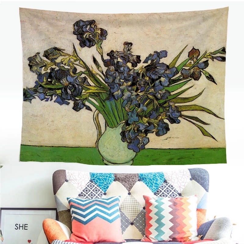 Preppy Style Oil Painting Polyester Wall Tapestry|Home Decor Tapestries