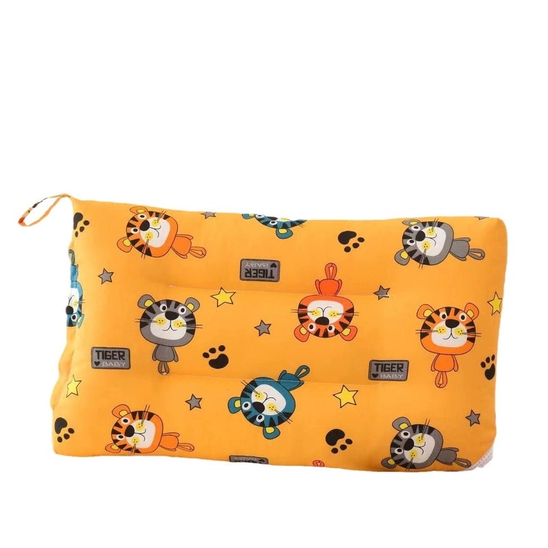 Premium Class A Cotton Baby Pillow Core | Soft Velvet Neck Support Pillow for Kids Nap | Machine Washable Nap Pillow | Baby Bedding Accessories |