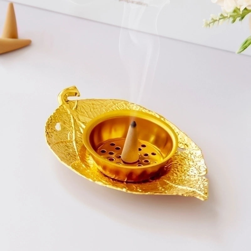 Sleek Minimalist Solid Color Metal Incense Holder | Home Decor & Aromatherapy Accessories