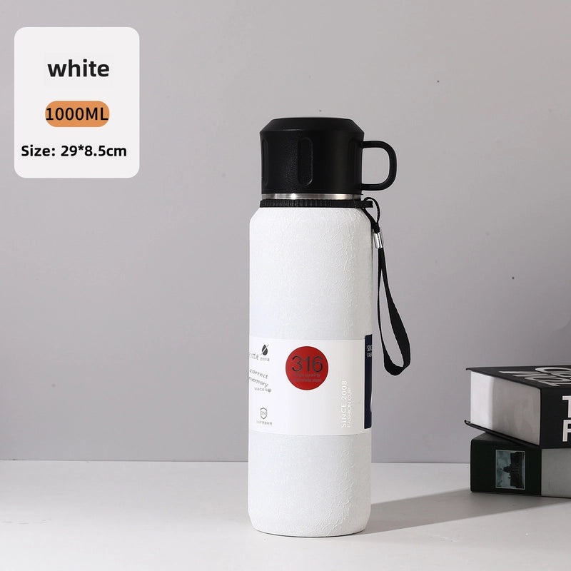 Large Capacity Stainless Steel Thermos Cup for Men and Women | Outdoor Sports Insulated Tea Kettle | Drinkware