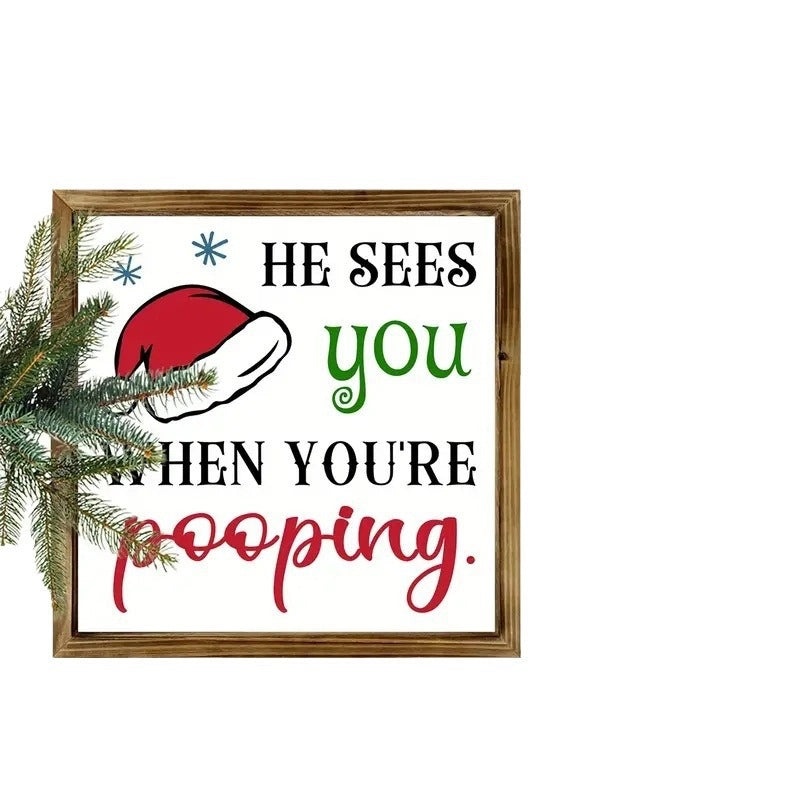 Christmas Santa Snowman Wooden Ornaments Indoor Home Table Decorations|Home Decor