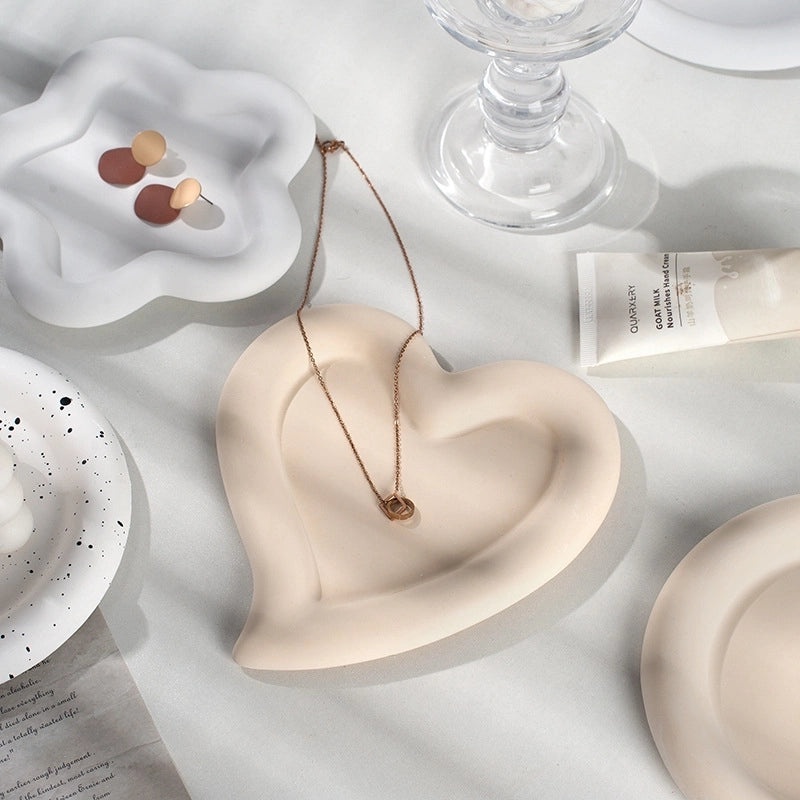 Love Flower Jewelry Display Plate for Photography Props Nail Art Small Objects Background|Photography Props